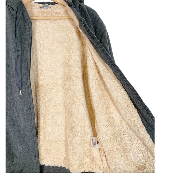 Swisswell Winter Fleece Sherpa Lined Zip up Hooded Jacket Size Medium - Picture 9 of 11